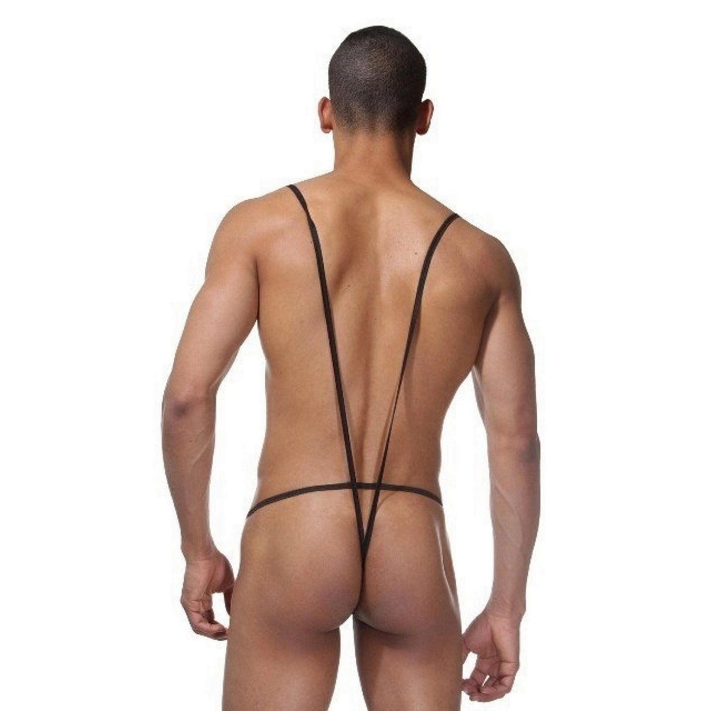 Men's Red Leopard Bodysuit Costume Sexy Straps Underwear - Sexy Pride Costume - Hot G-String Lingerie for Men - Gift for Gay Man