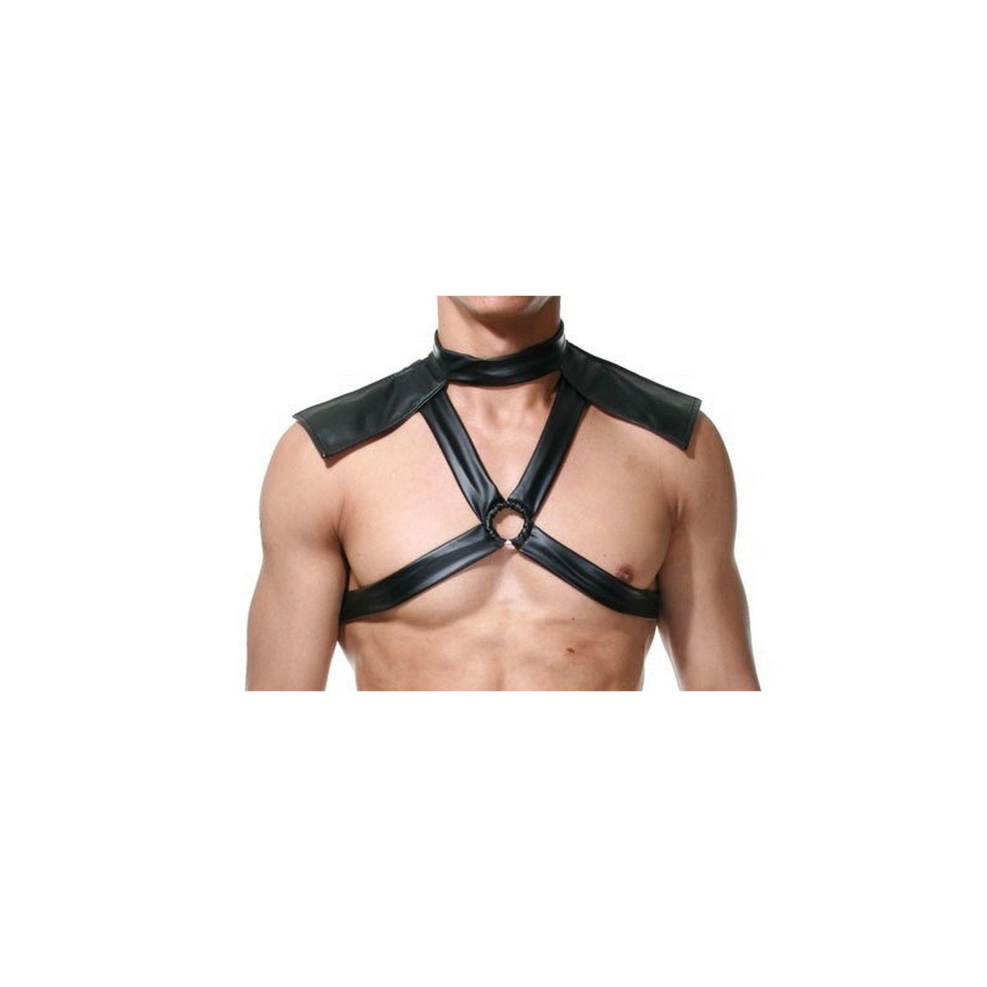 Sexy Gladiator Costume - Mens Lingerie Bodysuit - Black Warrior Skirt - Role Play Costume - Sexy Mens Lingerie - Gay Pride - Open Crotch