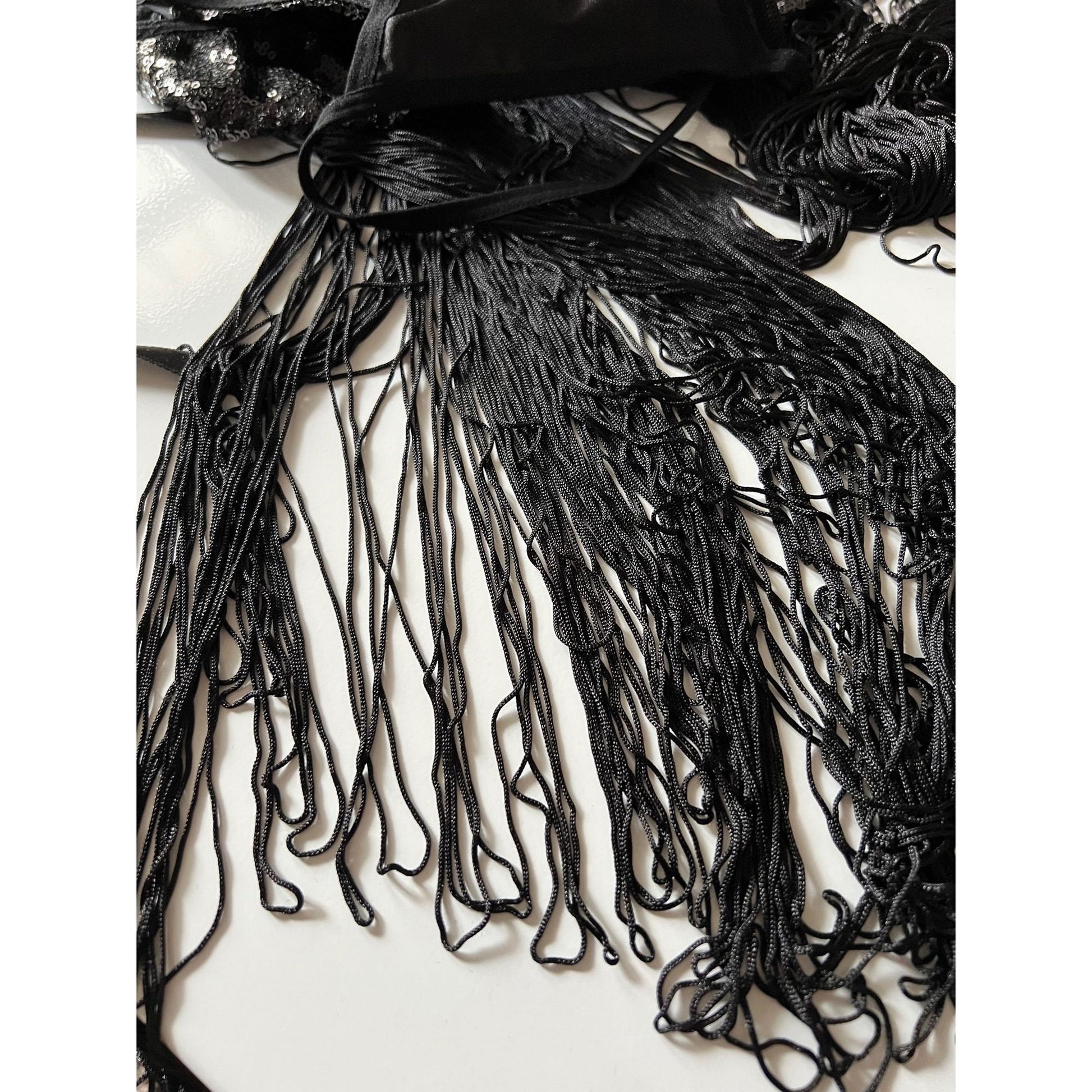 Multi Tassel Babydoll Dress Lingerie - See-Through Bralette with Cross Straps - Sheer Black Mini Sexy Baby doll - Perfect Gift for Her