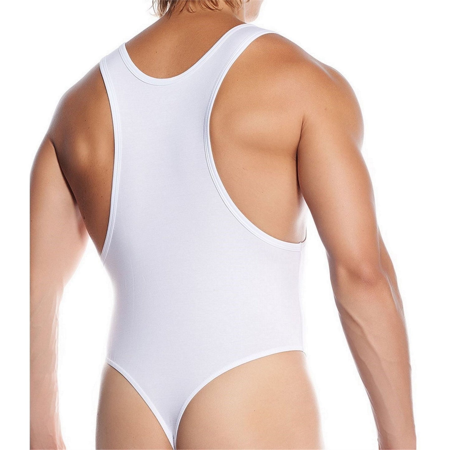 Men's Thong Bodysuit Sport Underwear - Sexy Wide Collar Snap Button - Sexy Mens Body Underwear - Perfect Gift for Him