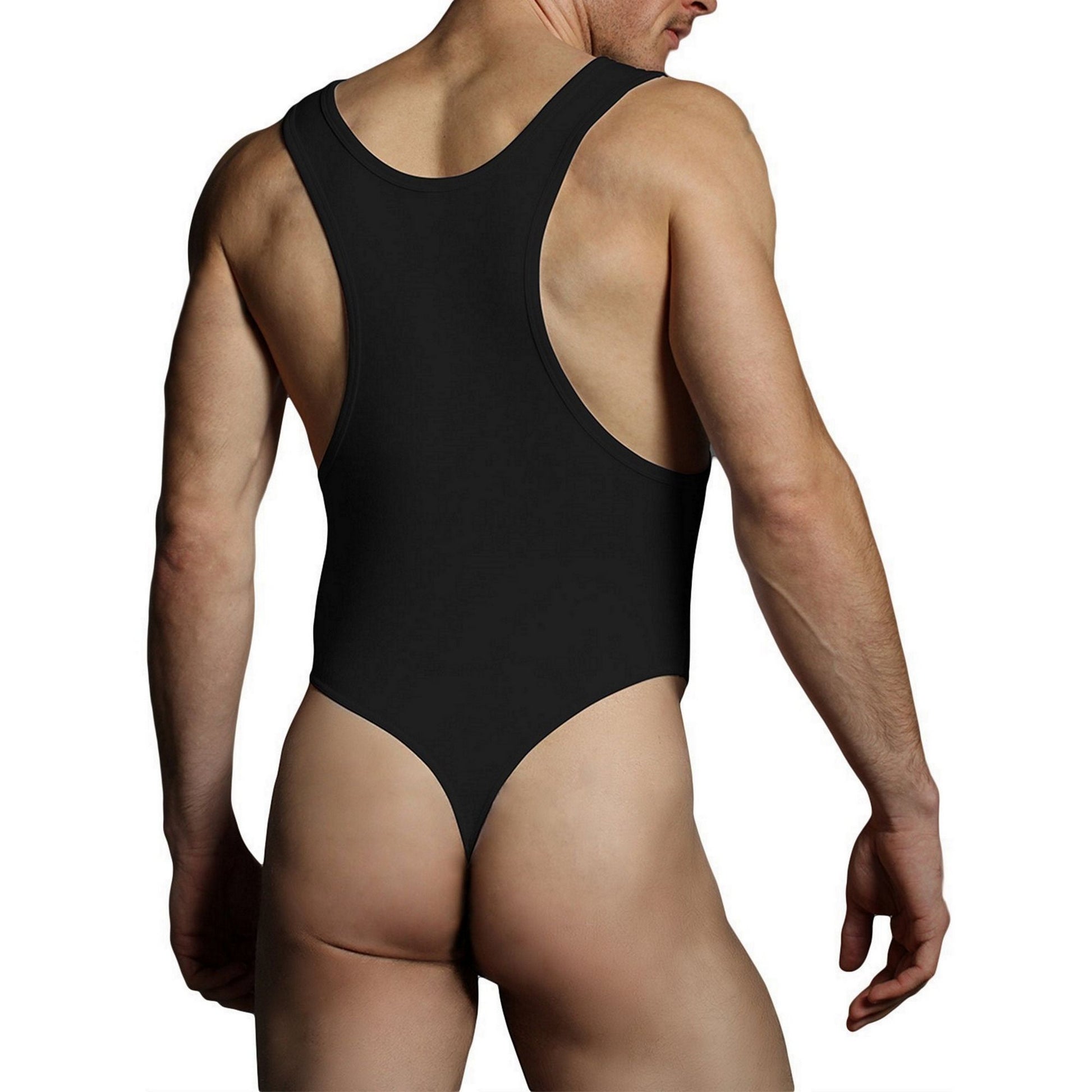 Men's Thong Bodysuit Sport Underwear - Sexy Wide Collar Snap Button - Sexy Mens Body Underwear - Perfect Gift for Him