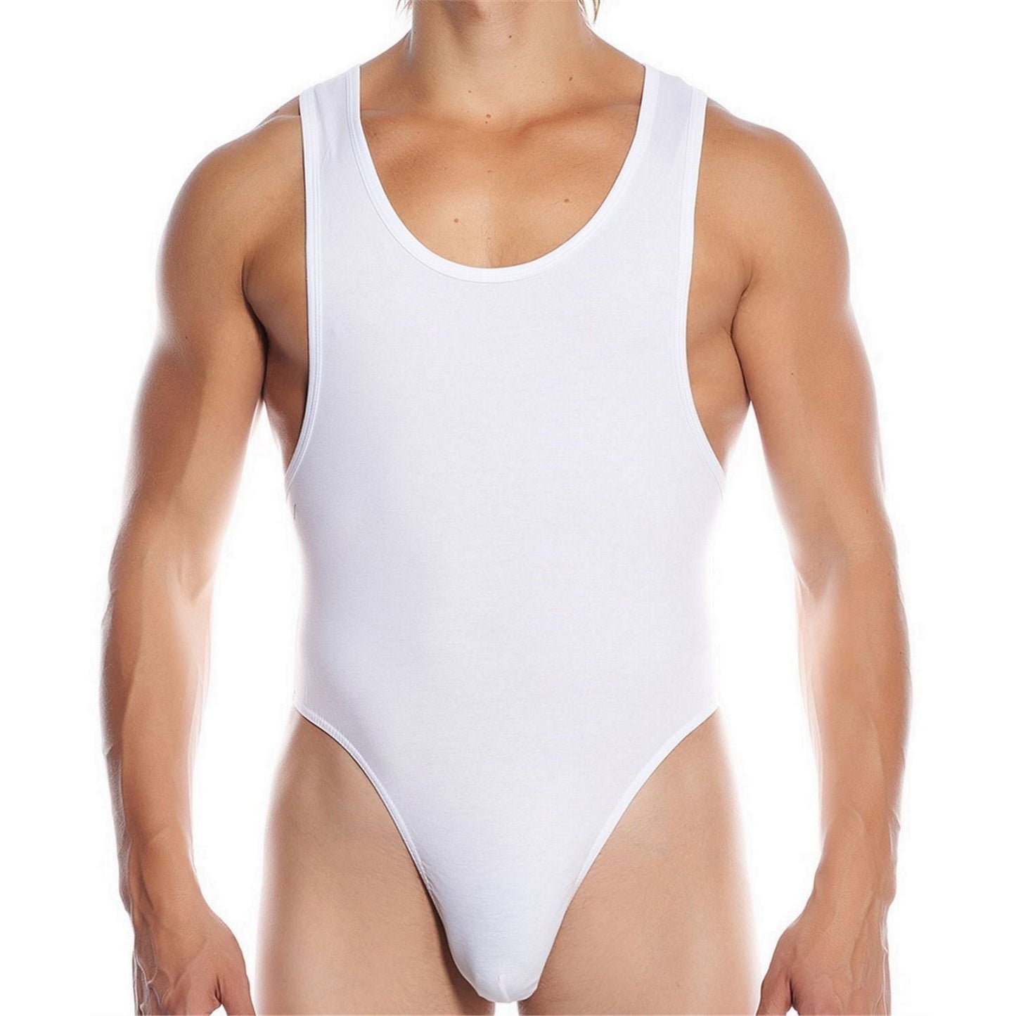 Men's Thong Bodysuit Sport Underwear - Sexy Wide Collar Snap Button - Sexy Mens Body Underwear - Perfect Gift for Him