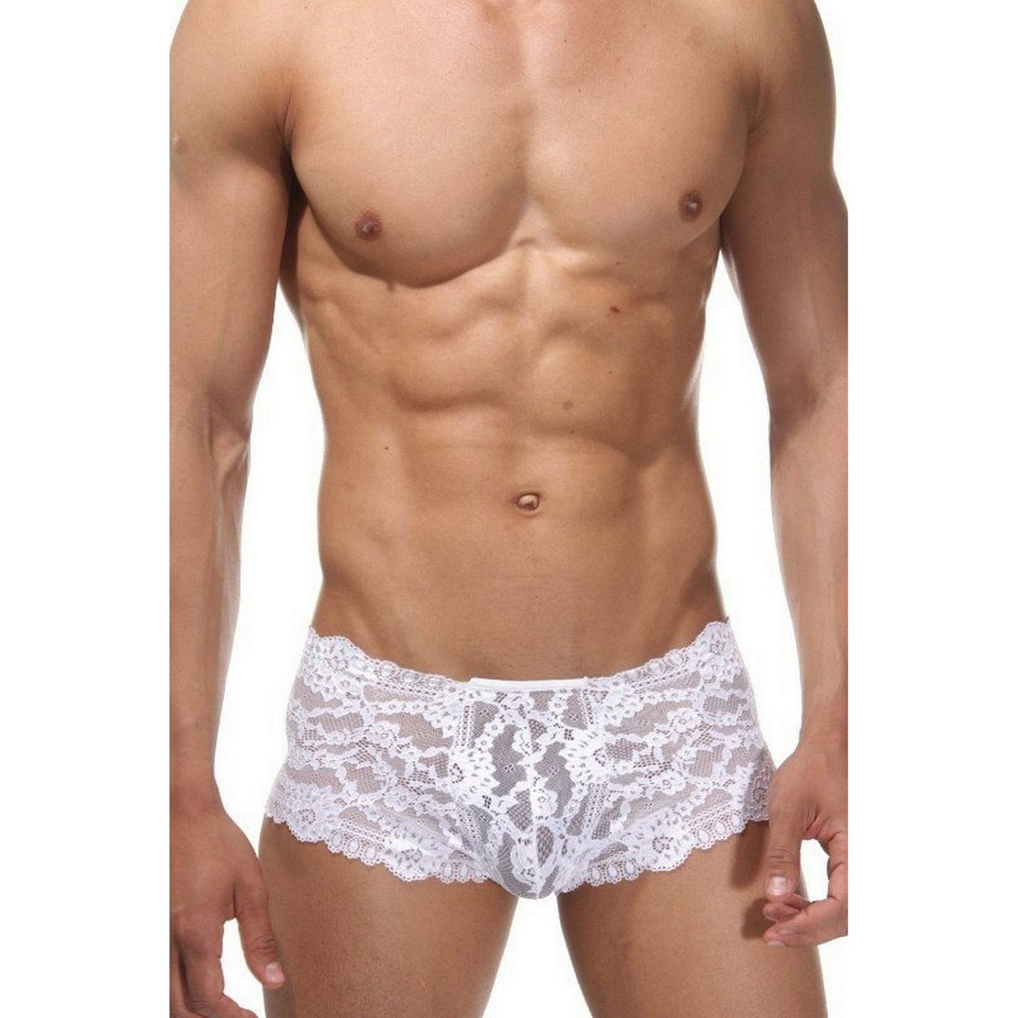 Lace Boyshort Sissy Panties Underwear - Sexy Men Femboy Cozy Panty - Sheer Underpants Brazilian Cut Gay See Through Underwear