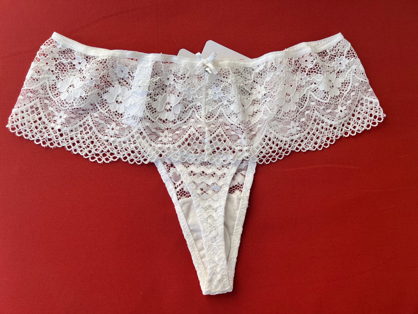 Bridal Lace Panties • Bridal Underwear • Semi-Sheer Lace Bridal Thong • Perfect Gift for Her